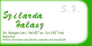 szilarda halasz business card